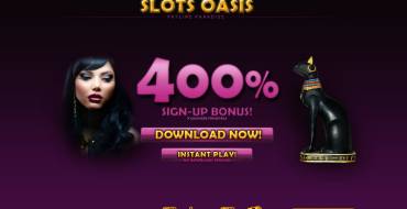 Slots Oasis Casino: Дизайн