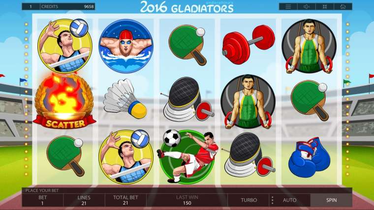 Слот 2016 Gladiators играть бесплатно