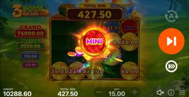 3 Pots Riches Extra: Hold and Win: Джекпот