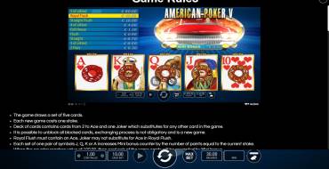 American Poker V: Бонус