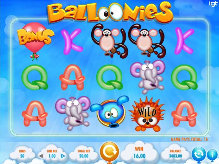 Слот Balloonies играть бесплатно