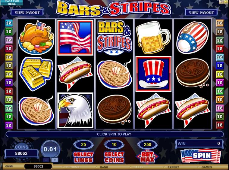 Онлайн слот Bars & Stripes играть