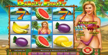 Beauty Fruity: Игровой автомат