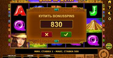 Book of Aztec Bonus Buy: Бонус