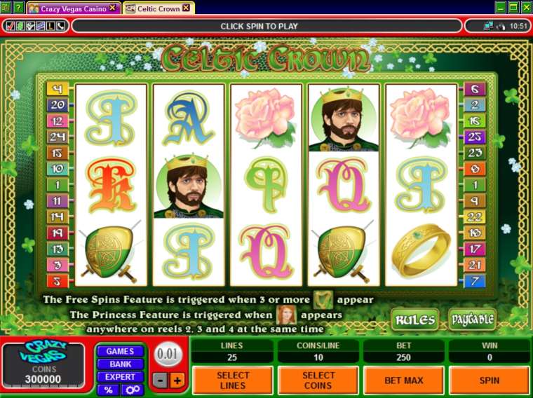 Онлайн слот Celtic Crown играть