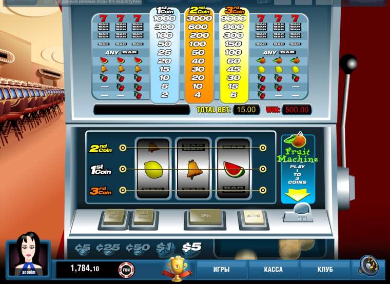 Онлайн слот Fruit Machine играть