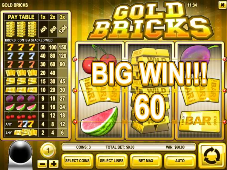 Слот Gold Bricks играть бесплатно