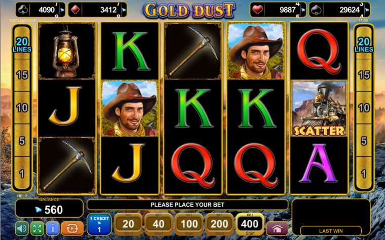 Слот Gold Dust играть бесплатно