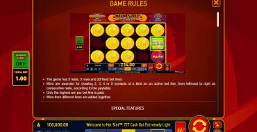 Hot Slot: 777 Cash Out Extremely Light: Правила