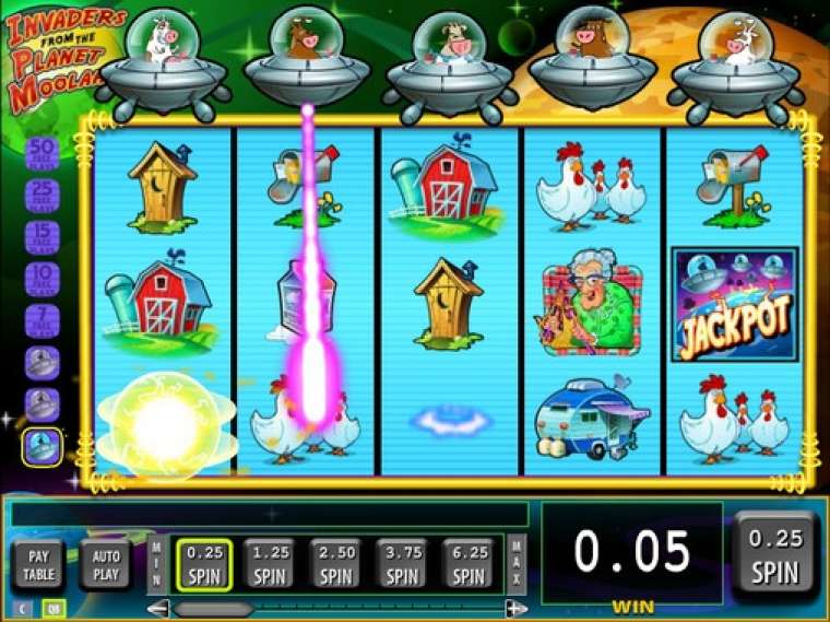 Слот Invaders from the Planet Moolah играть бесплатно