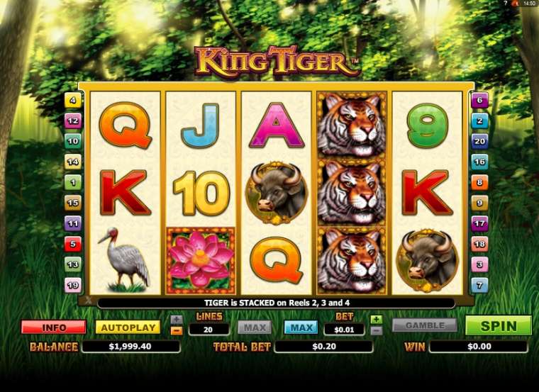 Слот King Tiger играть бесплатно