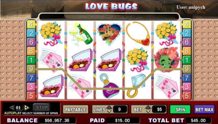 Слот Love Bugs играть бесплатно
