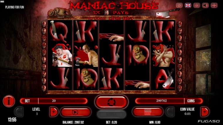 Слот Maniac House играть бесплатно
