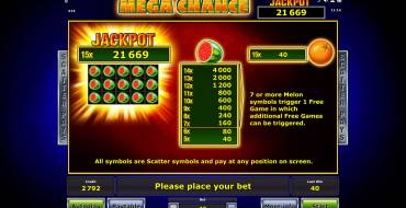 Mega Chance: Бонусы