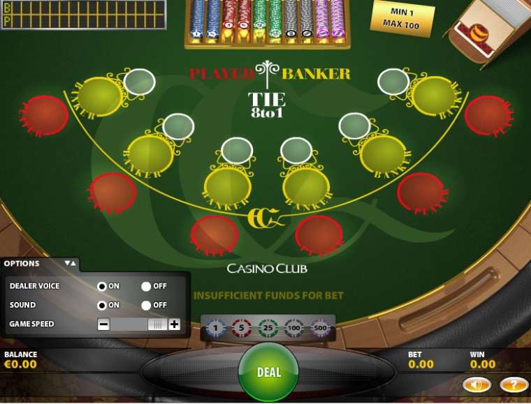 Слот Mini Baccarat играть бесплатно