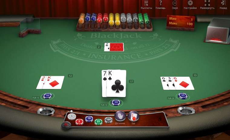 Слот Multihand Blackjack играть бесплатно