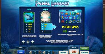 Pearl Lagoon: Таблица выплат