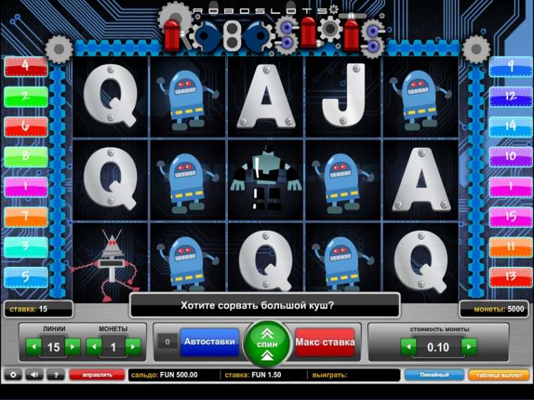 Слот Roboslots играть бесплатно