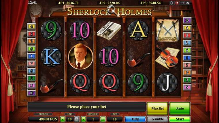 Слот Sherlock Holmes играть бесплатно
