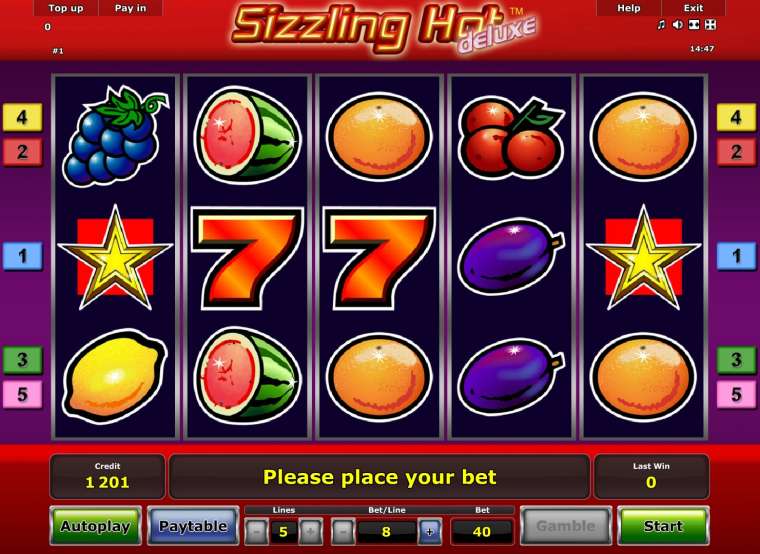 Слот Sizzling Hot Deluxe играть бесплатно