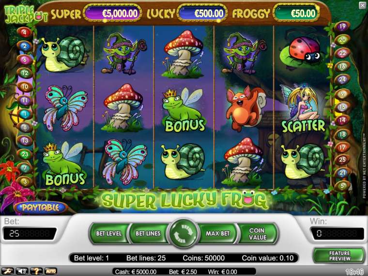 Слот Super Lucky Frog играть бесплатно