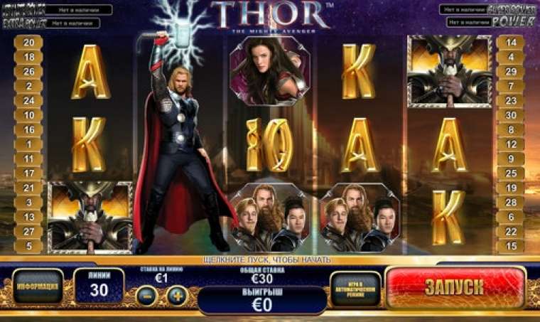 Слот Thor: The Mighty Avenger играть бесплатно