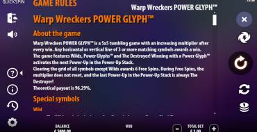 Warp Wreckers Power Glyph: Правила