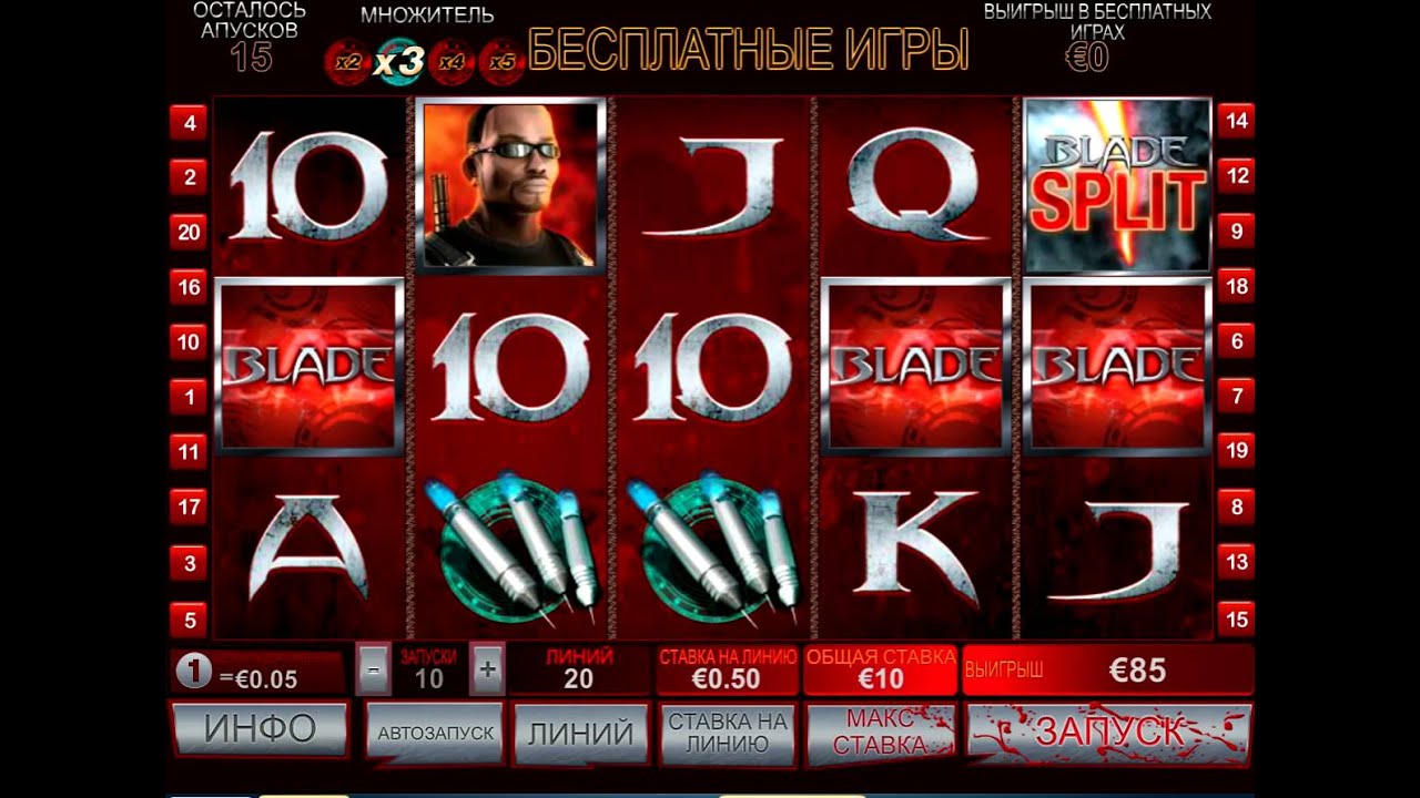 бесплатные игры слота Блэйд